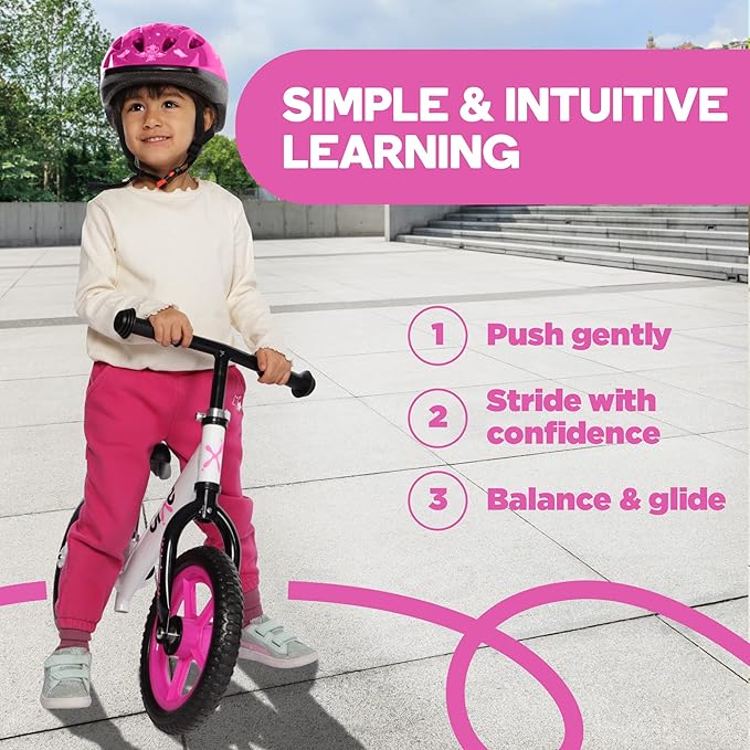 Aluminum Balance Bike for Kids and Toddlers - Lightweight 4LBS - Toddler Bike - No Pedal Training Bicycle - Bikes for 18 Months to 6 Year Old - for 2 3 4 5 Years Old - Pink