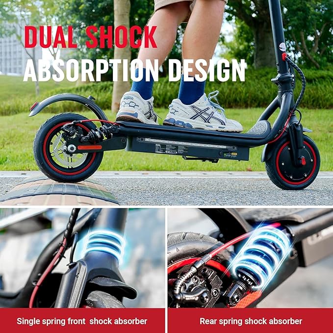 Electric Scooter, 650W/500W/350W Powerful Motor, 22/18 MPH Top Speed, 23/21 Miles Long Range, 10"/8.5" Pneumatic Tires, Smart App, UL Certified Foldable Commuting Electric Scooter for Adults and Teens