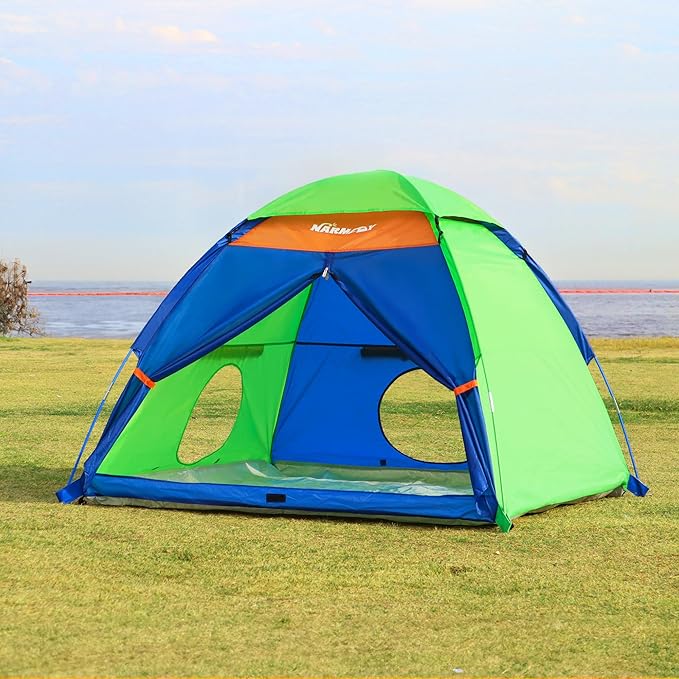 NARMAY® Play Tent Summer Camping Dome Tent for Kids Indoor/Outdoor Fun - 60 x 60 x 44 inch