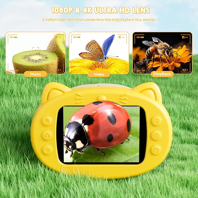 Digital Microscope for Kids Toys for Ages 5-7 8-13: 1000X Handheld Microscope with 2.0" IPS Screen, Science Toy with Photo & Video Capture, 6 8 Year Old Boy Birthday Gift, Toys for Boys 6-8 8-10