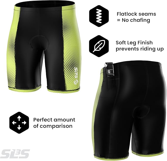 SLS3 Triathlon Shorts Mens – Tri Shorts Mens – 2 Pockets FRT – Designed by Athletes for Racing