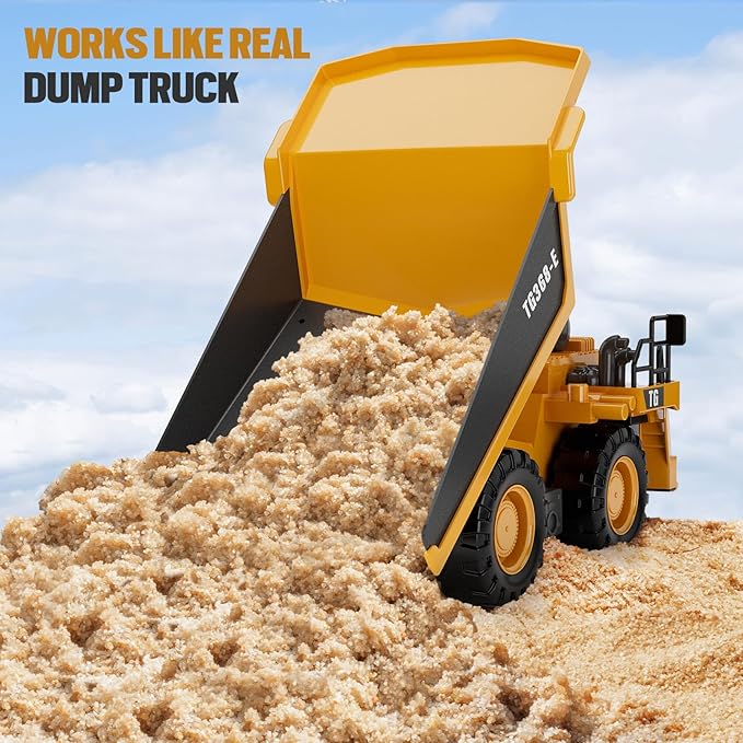 9-Channel Metal RC Wheel Loader - Remote Control Kids Construction Play Toys with Realistic Lights and Sound, 1:20 Scale, Tractor Toys for 3+ Boys, Perfect 2025 Grandkids Birthday Gift for Ages 3-12+