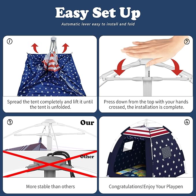 Outdoor Multi-Purpose Play House for Toddlers-Easy to Set up and Pop up Play Tent with Tunnel and Playhouse Kids Indoor Outdoor, Outdoor/Indoor Kid's Pop Up Play House, Gift for Toddlers(Star)