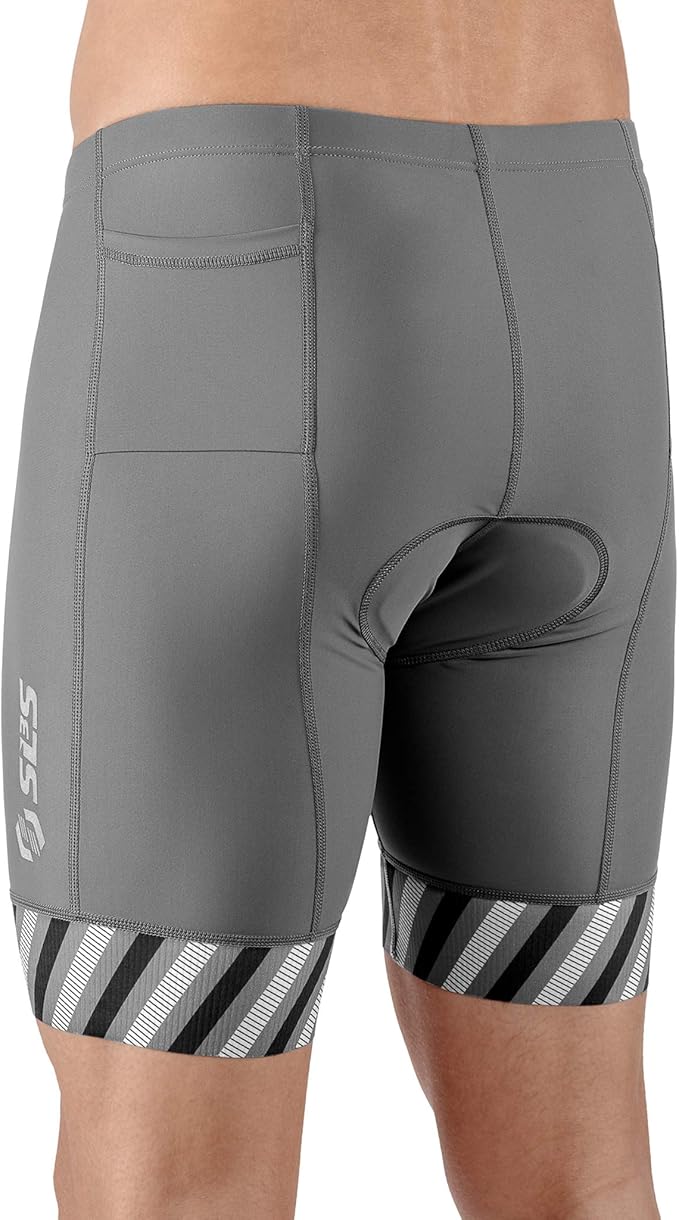 SLS3 Triathlon Shorts Mens – Tri Shorts Mens – 2 Pockets FRT – Designed by Athletes for Racing