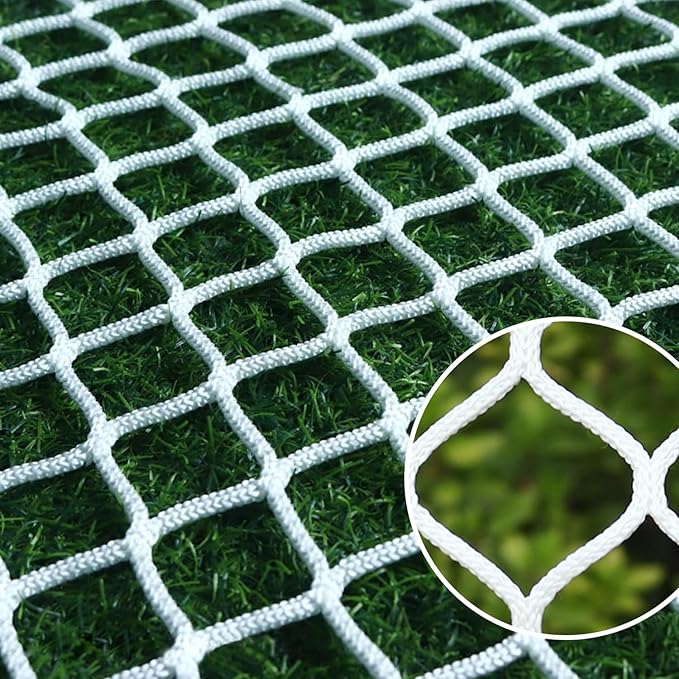 Climbing Cargo Net for Kids Outdoor Balcony Safety Net Rope Netting Playground Climbing Net Stairway Railing Safety Net for Children Pets Toys Knotless Polyester Sports Netting