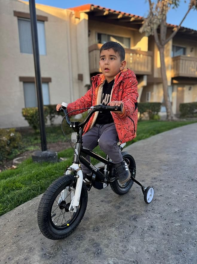 RoyalBaby Kids Bike EZ Freestyle Training Free Balance to Pedal Easy Learning Bicycle, 12-18 Inch for Toddlers to Big Kids