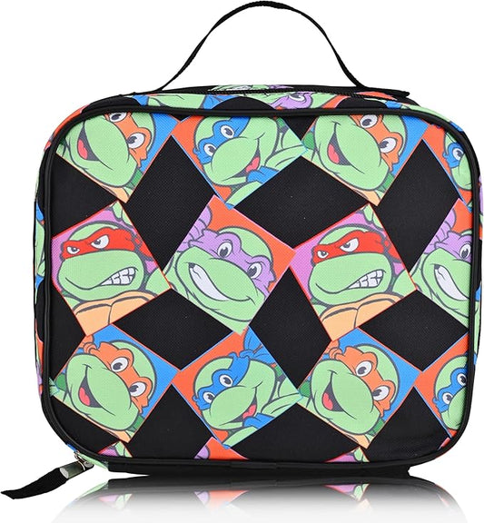 Fast Forward Teenage Mutant Ninja Turtles Lunch Box for Kids | Insulated Lunch Bag Lunch Box for Boys, Girls, Unisex, Toddlers | Teenage Mutant Ninja Turtles Reusable Lunchbox
