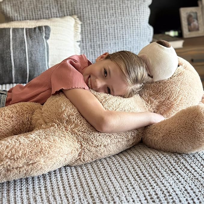MaoGoLan Giant Teddy Bears Stuffed Animal, 39 inches Big Teddy Bear Plush Toy, Soft and Cuddly Teddy Bear Gift for Girlfriend,Children,Kids