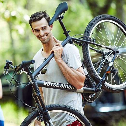 ROYCE UNION RMT 27.5" Mens 21-Speed All-Terrain Mountain Bike, 18" Aluminum Frame, Twist Shift, Matte Black
