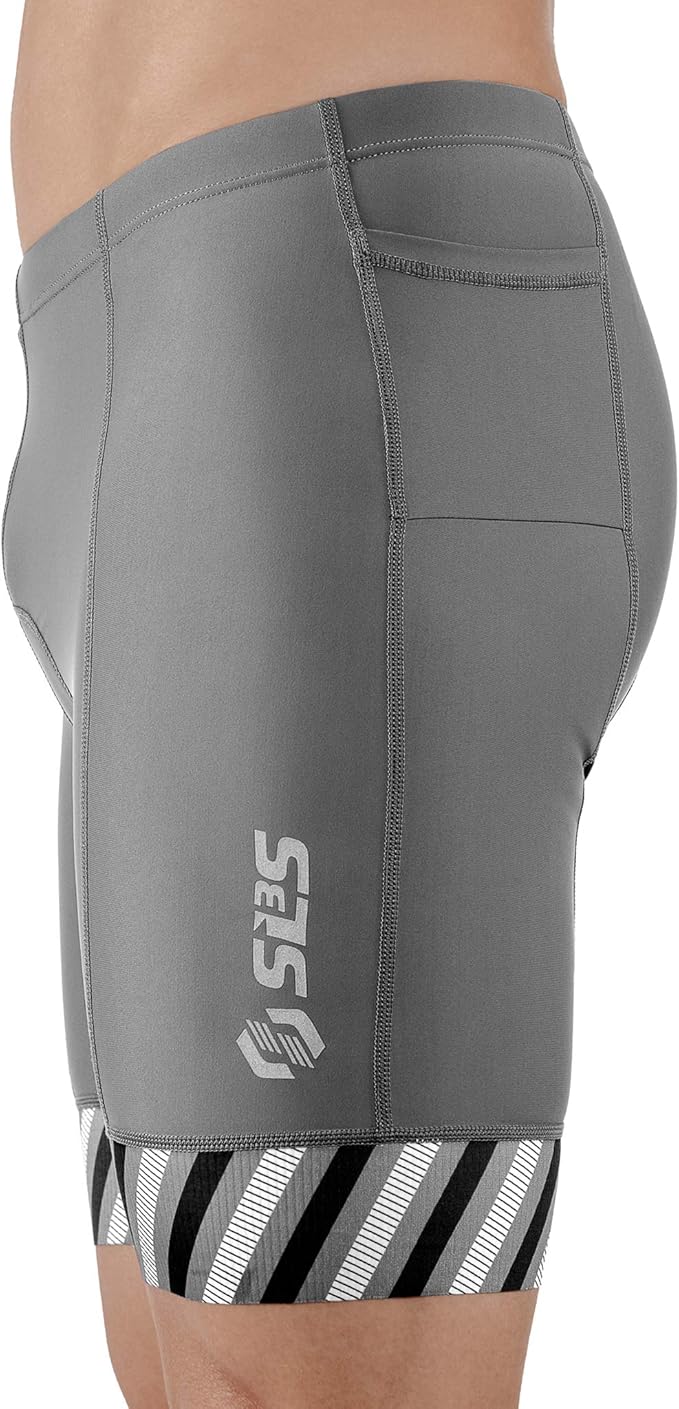 SLS3 Triathlon Shorts Mens – Tri Shorts Mens – 2 Pockets FRT – Designed by Athletes for Racing