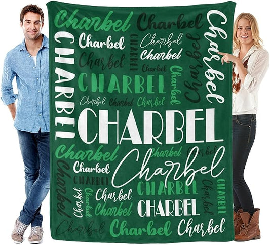 Name Blanket Personalized Blanket for Adult Kids Flannel Customize Throw Blanket Custom (Color 19, 60 x 80 Inches)