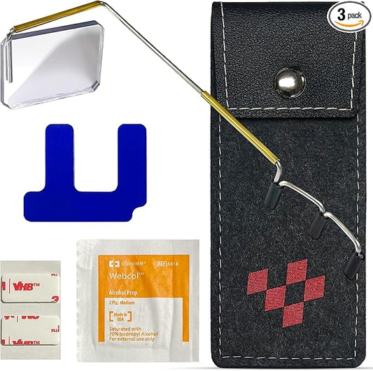 Take A Look Active Original Activity Mirror for Sunglasses, Bike Helmets, Visors for Cycling and Outdoor Activities with Helmet Adapter and Carry Case