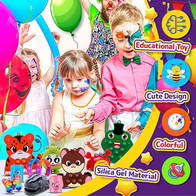 1000 PCS Party Favors for Kids, Bulk Fidget Toys,Goodie Bags Stuffers, Treasure Box Toy for Classroom Prizes, Birthday Gifts, Stocking Pinata Filler Stuffers