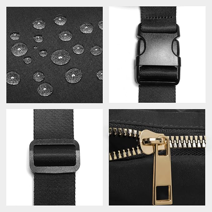 Gitus Birthday Gifts for 8 9 10 11 12 13 Year Old Girls Personalized Fanny Pack Crossbody Bags with Initial Letter Patch Belt Bag for Teen Girls Cute Trendy Stuff Travel Essentials (Black-U)