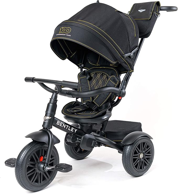 Bentley Kids Trike 6-in1, 100 Year Edition Toddler Bike, Officially Licensed and Designed by Bentley Motors UK; Baby to Big Kid Tricycle is a Compelling Statement of Performance & Luxury (10m-5y+)