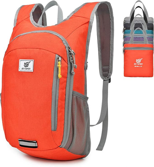 SKYSPER Small Daypack 10L Hiking Backpack Packable Lightweight Travel Day Pack for Women Men
