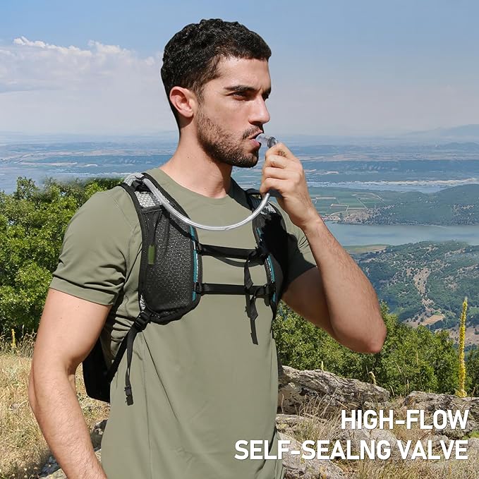 Water Bladder 1.5L-2 Liter, BPA -Free Hydration Bladder for Hiking Backpack, Leak - Proof Water Reservoir Storage Bag for Hiking, Running, Camping & Outdoor Adventures