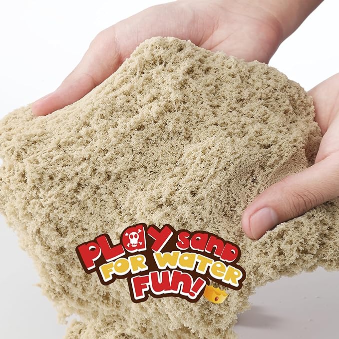 Waterplay & Sensory Play Sand - 2.2lb Moldable, Non-Toxic Sand for Kids Ages 4+, for Indoor/Outdoor Sandbox, Water Table & Sensory Play, Mess-Free, Easy Clean, Resealable Bag