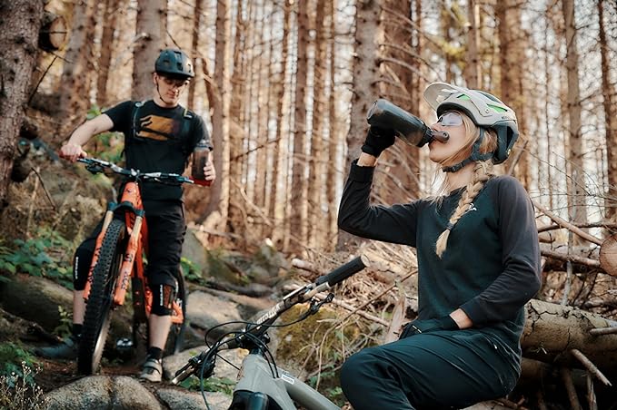 FIDLOCK Twist Bottle 750ml/25oz + Base Systems | New Leak-Proof, Self-Sealing Bottle Cap | Bike Water Bottle Holder with No Screws & Attached Bottle | Cage Free Magnetic Rack | Smoke