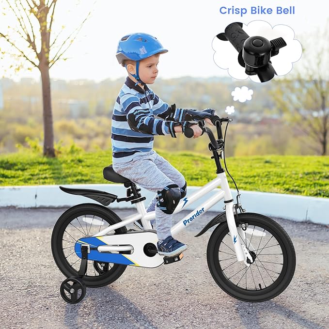 BABY JOY Kids Bike, 12 14 16 18 20 Inch Children Bikes for Boys Girls Teens 3-8 8+ Years w/Training Wheels or Kickstand, Handbrake, Coaster Brake & Removable Basket, Kids Bicycle of Multiple Colors