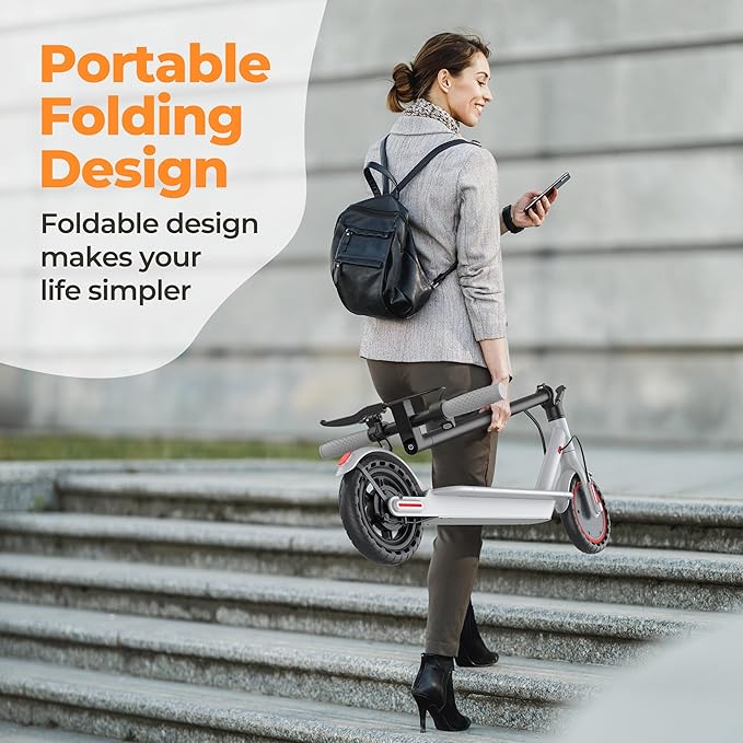 Electric Scooter for Adults, 8.5/10/14" Tires, 19/22Mph, 350W/500W Motor, 21-28 Miles Range, Folding E-Scooter with Dual Suspension,APP(V1/SPRO/MAX/PRO/X1/X1PRO)