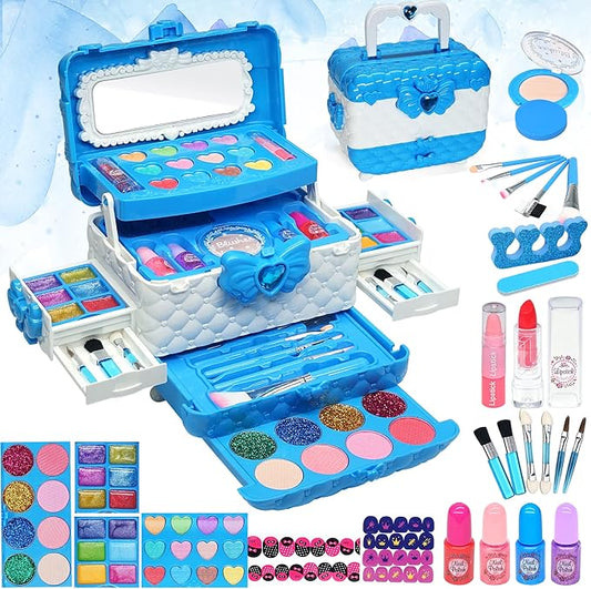 Kids Makeup Sets for Girls - Makeup for Kids, Maquillaje para Niñas, Play Make Up Kit, Best Toys for Little Girl,Princess Toddler Kid Stuff, Ages3456789 10-12 Year Old Girl Birthday Gifts