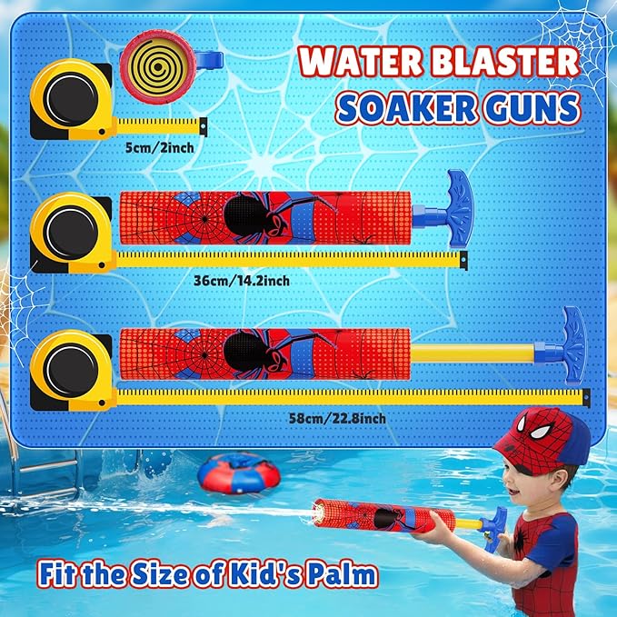 LQYoyz Water Gun 6 Pack Cool Super Water Soaker Blaster Squirt Guns 40 Ft Water Shooter Swimming Pool Beach Summer Party Outdoor Water Game Fighting Toys for Kids Adults