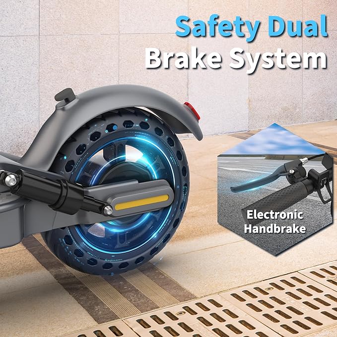 WERHY Electric Scooter, 350W/500W Motor, Top Speed 19/22 mph, Max 16/23/25/28Miles Ranges, Foldable E Scooter for Adults