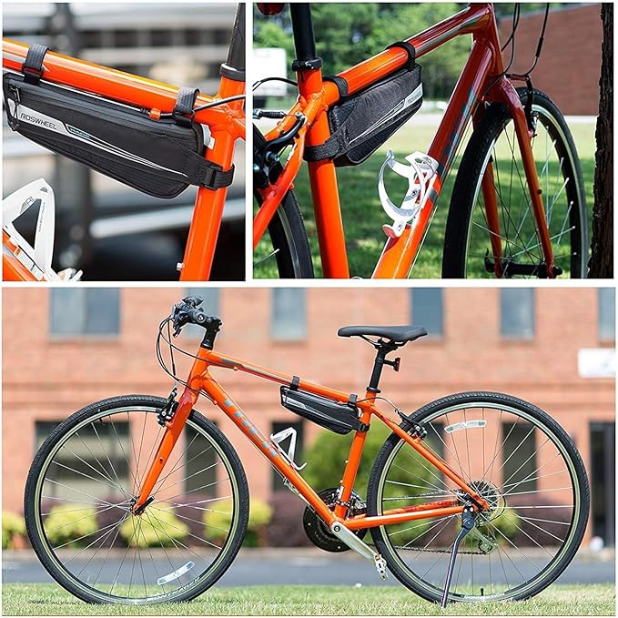 Bicycle Triangle Bag Bike Storage Bag Bicycle Frame Pouch Bag for MTB Road Bike Cycling Bike Accessories