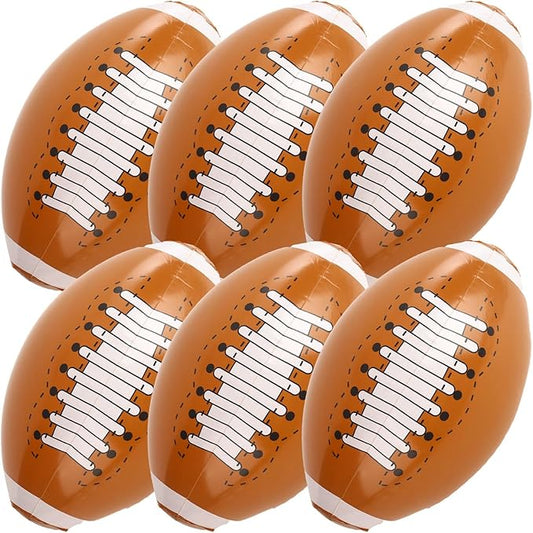 Shindel Inflatable Beach Balls, 16 Inch Large Blow Up Footballs Pool Toys for Party Supplies Decorations for Kids Birthday Summer Beach Water Games