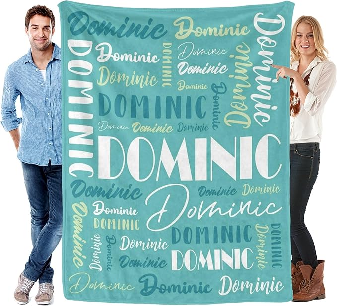 Name Blanket Personalized Blanket for Adult Kids Flannel Customize Throw Blanket Custom (Color 20, 30 x 40 Inches)