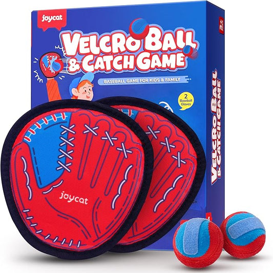 JoyCat Toss and Catch Ball Game Set,Kids Toddler Baseball Glove,Beach Yard Games,Sports&Outdoor Kids Toys,Birthday for 3 4 5 6 7 8 9 10+Year Old Boys Girls