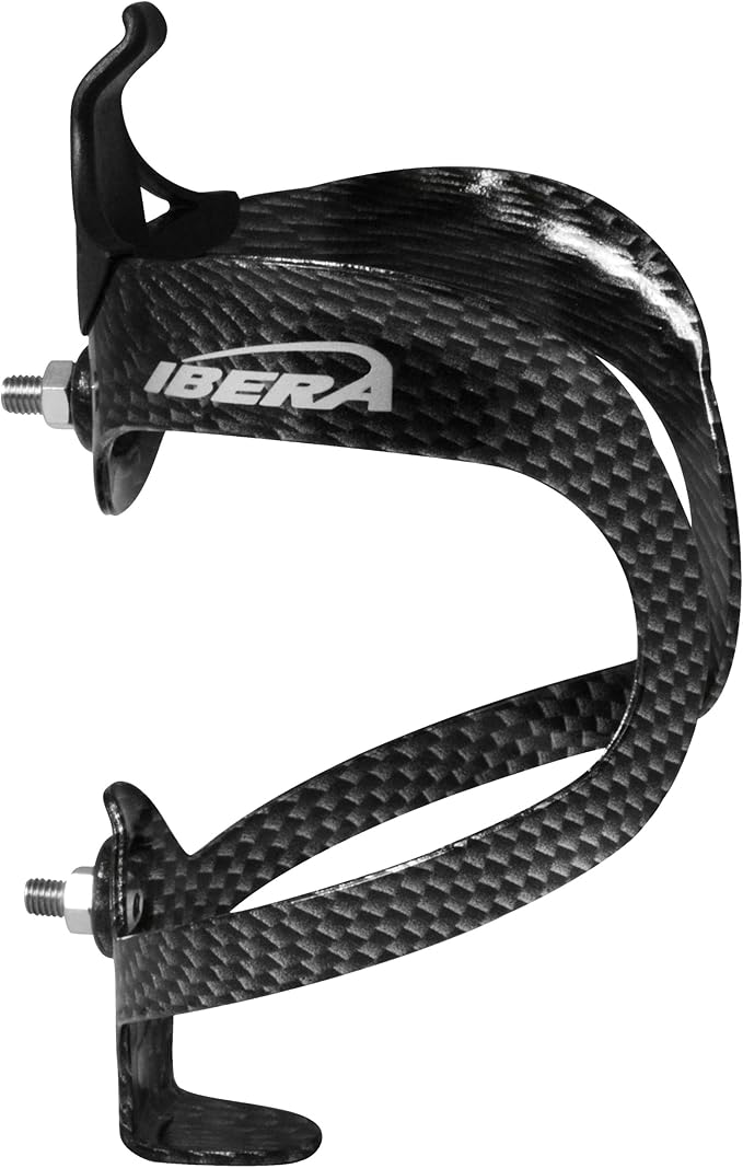 Ibera Bike Water Bottle Holder, Quick Access Water Bottle Holders for Bike with Firm Grip, Lightweight Aluminum Cage, Fits Standard & Oversized Bottles, Stylish Easy Mount Bikes Bottle Holder