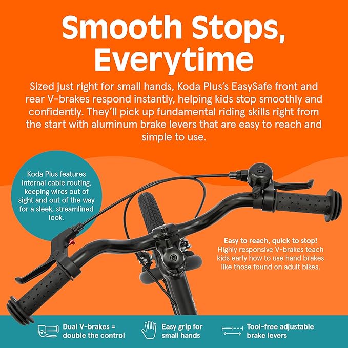 Retrospec Koda Plus Kids Bike for Boys & Girls Ages 4-6 Years - 16" Children's Bicycle, Adjustable Seat & Handlebars