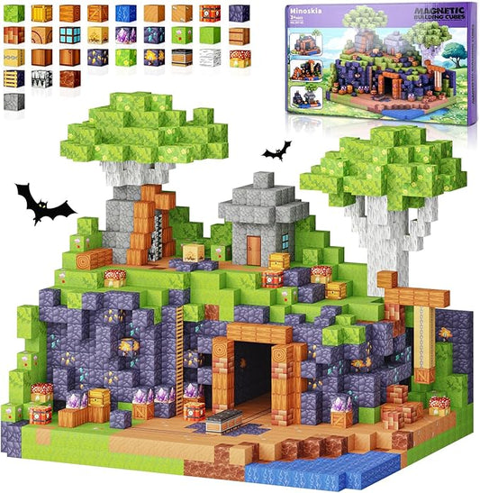 Magnetic Blocks, 150 PCS Magnetic Building Blocks Sensory Toys for 3-5 4-6 5-7 6-8 Year Old Boys Girls Easter Birthday Gifts Travel Outdoor Kids Games