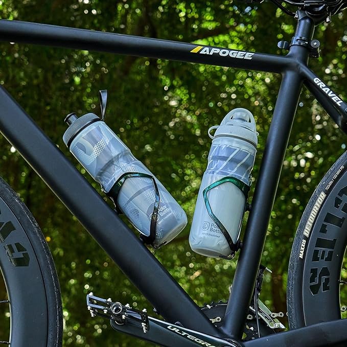 Bike Water Bottle Holder Bicycle Cage for Mountain Road MTB Gravel Adult Bikes Cycling Universal Carrier Rack 1 Pack Aluminum Alloy Ultralight Kettle Drink Accessories Green