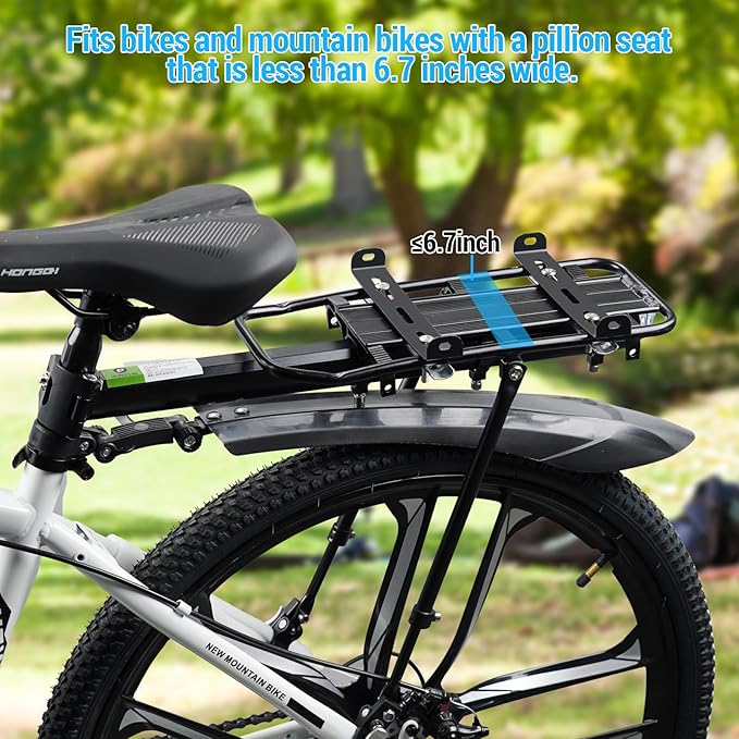 Rear Child Bike Seat, Rear Mounted Kid Bike Seat Semi-Wraparound with Armrests, Harness and Pedals, Toddler Bike Seat for Adult Bikes for Child Ages 6 Months to 6 Years