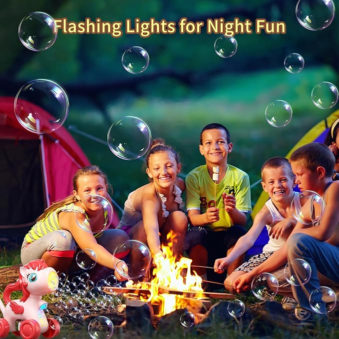 Pink Bubble Lawn Mower for Toddlers, Automatic Bubble Machine Maker for Kids, Summer Outdoor Yard Garden Activity Push Toys, Birthday Gift for Boys Girls 3 4 5 Year Old