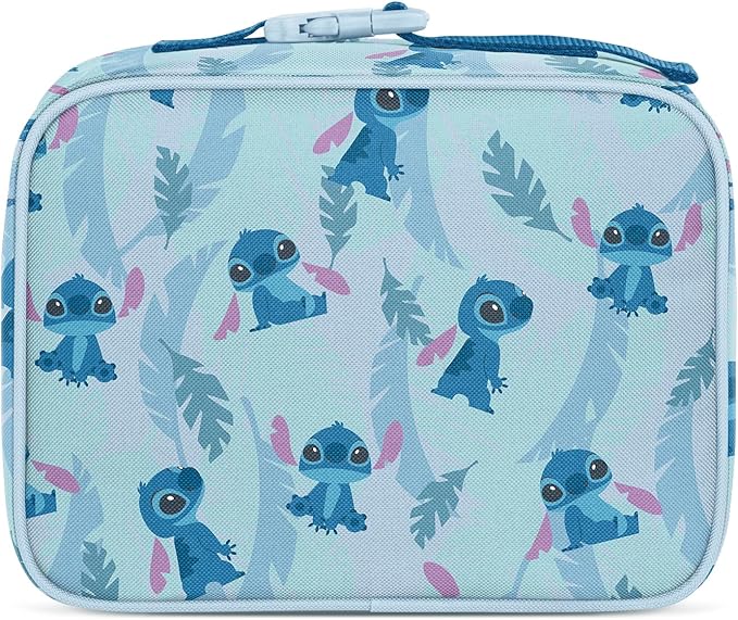 Simple Modern Disney Kids Lunch Box for School | Reusable Insulated Lunch Bag for Toddler, Girl, and Boy | Meal Containers with Exterior & Interior Pockets | Hadley Collection | Tropical Stitch
