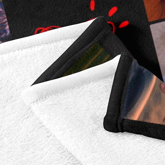 Custom Blanket with Photos, Personalized Blankets with Picture, I Love You Girlfriend Boyfriend Couples Gifts, for Birthday Christmas Women Men Adult Kids Mom Dad Wife Husband