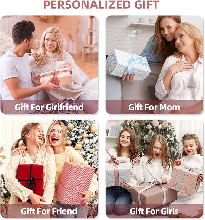 Gifts for Teen Girl, Initial Travel Duffle Bag, Personalized Women Weekender Overnight Bags, Gift for Daughter Kid Girl Wife Friend（Pink,S)