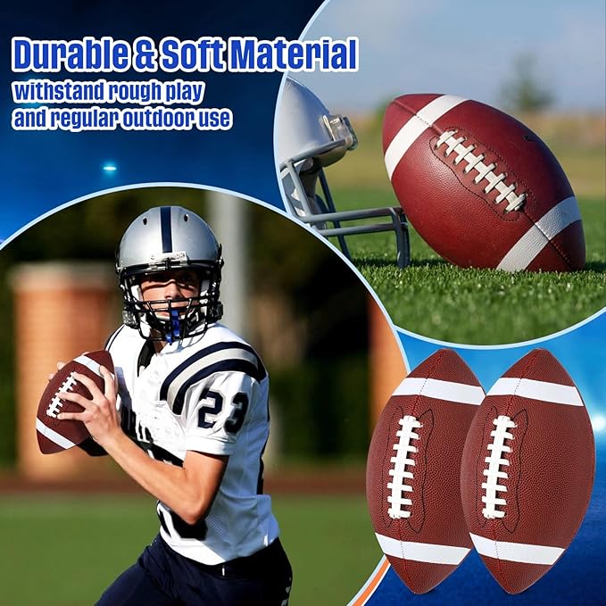 Jenaai 5 Set of Sport Balls, Assorted Official Size Athletic Balls Include Basketball Football Soccer Volleyball Playground Ball with Bags and Pumps, Sports Balls Pack for Kids Toys Gift