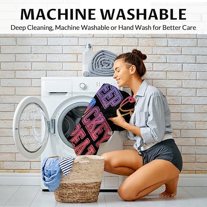 Personalized Kids Blankets for Girls - Hockey Gifts - Custom Boys Blanket for Team Player - 40"x50" Soft Fleece Throws for Couch, Office