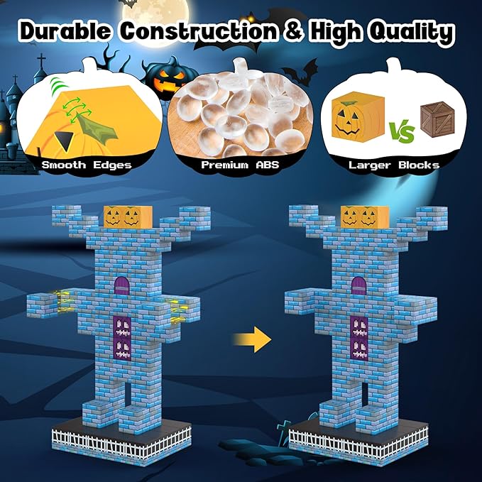 Magnetic Blocks 216Pcs Night Style, Magnetic Building Blocks Construction Toys for Boys or Girls Age 3+, Stacking Magnets, Christmas Birthday Gifts