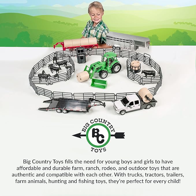 Big Country Toys Lil’ Bucker Bull & PBR Bucking Chute Kids Toys Set, Rodeo Ride On Toys for 18 Months to 3+ Years, Inflatable Bouncy Animals for Toddlers with Pump