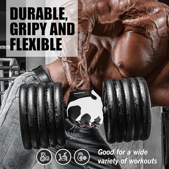 Cycling Gloves Half Finger Unisex Padded Grips Palm Bicycle Summer MTB Bike Gloves for Men Women Non-Slip Fingerless Short Mountain Bike Sports Hiking Climbing Gym