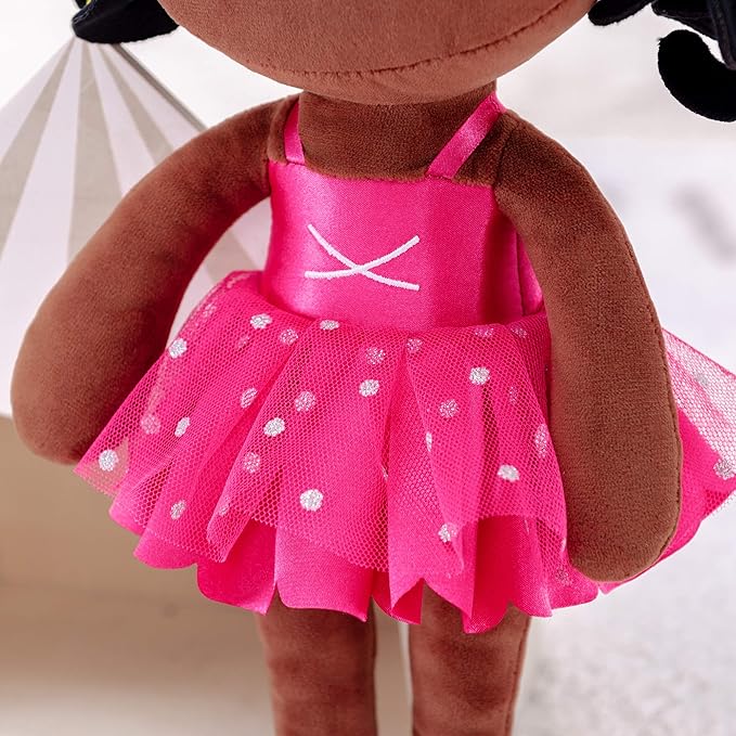 Gloveleya Baby Girl Gifts Dolls Plush Ballerina Doll Bronze Ballet Girl 13 Inch New