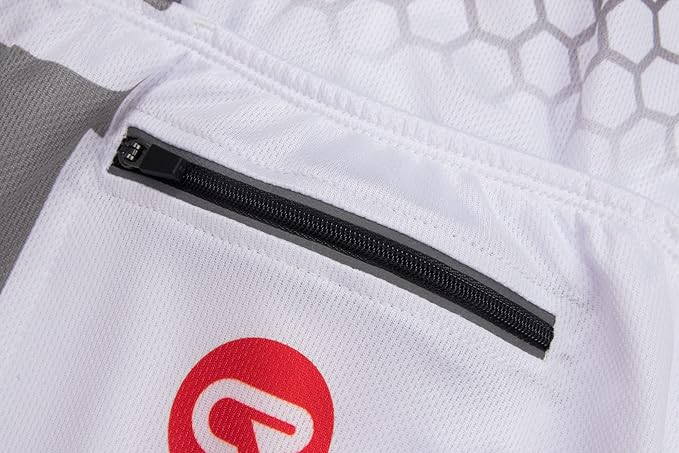 Coconut Ropamo CR Men's Cycling Jersey Set Road Bike Jersey Zipper Pocket Bib Shorts with 4D Padded Cycling Clothing Set