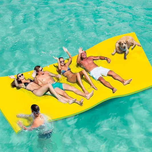 Lily Pad Floating Mat, 7/9/12/18 FT Floating Mat, Pool Float for Water Recreation, Floating Water Mat, 3-Layer Tear-Resistant XPE Foam for Boat, Beach, Ocean, Pool,Lake