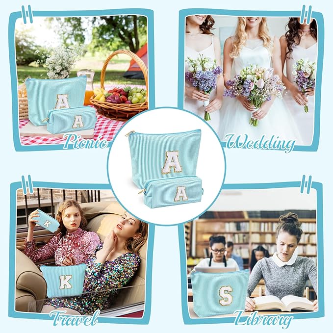 YOOLIFE Gifts for Women, Makeup Bag Make Up Bag Pouch Cosmetics Organizer Bag Cute Makeup Bag Skincare Bag Personalized Daughter Best Friend Birthday Gifts Birthday Gifts Wedding Gifts N